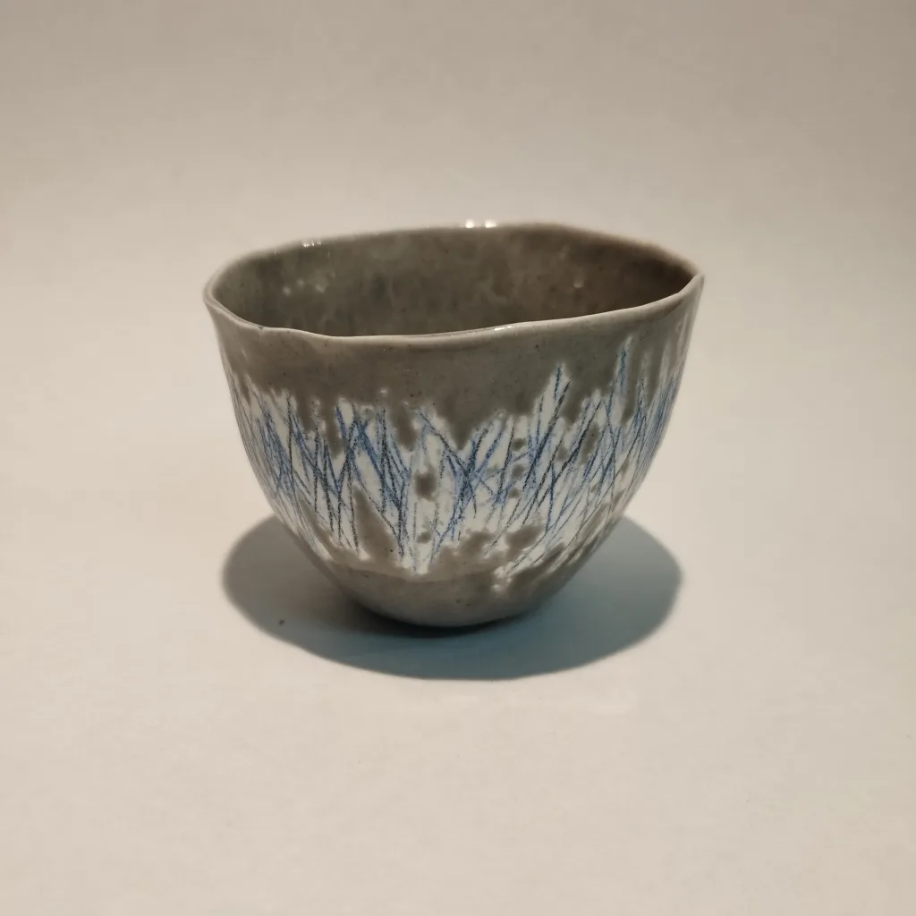 petit bol de porcelaine - émail et oxyde